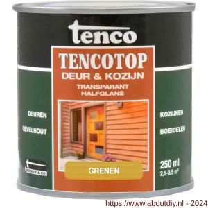 TencoTop Deur en Kozijn houtbeschermingsbeits transparant halfglans grenen 0,25 L blik - A40710390 - afbeelding 1