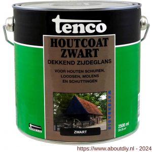 Tenco Houtcoat houtcoating dekkend waterbasis zijdeglans 2,5 L blik - A40710375 - afbeelding 1