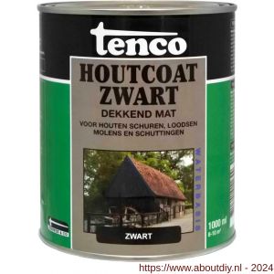 Tenco Houtcoat houtcoating dekkend waterbasis mat 1 L blik - A40710372 - afbeelding 1