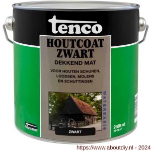 Tenco Houtcoat houtcoating dekkend waterbasis mat 2,5 L blik - A40710373 - afbeelding 1