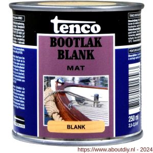 Tenco Bootlak blank mat 0,25 L blik - A40710332 - afbeelding 1
