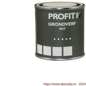 Profit Grondverf wit 0,25 L blik - A40710102 - afbeelding 1