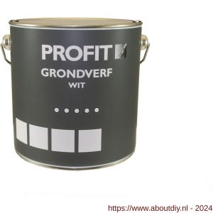 Profit Grondverf wit 2,5 L blik - A40710104 - afbeelding 1