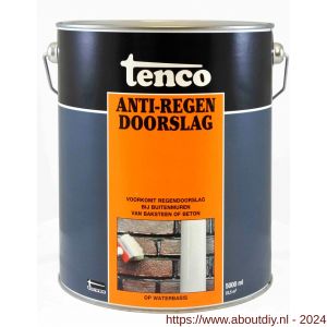 Tenco Anti-Regendoorslag buitenmuur coating waterbasis blank 5 L blik - A40710322 - afbeelding 1