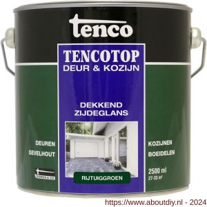 TencoTop Deur en Kozijn houtbeschermingsbeits dekkend zijdeglans rijtuiggroen 2,5 L blik - A40710258 - afbeelding 1