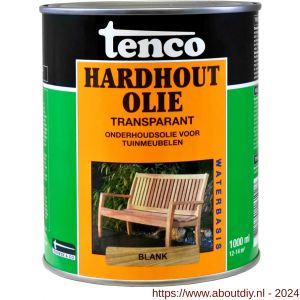 Tenco Hardhoutolie meubelolie waterbasis blank 1 L blik - A40710302 - afbeelding 1