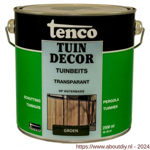 Tenco Tuindecor tuinbeits transparant groen 2,5 L blik - A40710439 - afbeelding 1