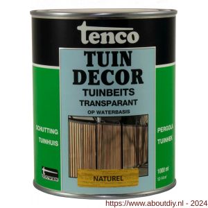 Tenco Tuindecor tuinbeits transparant naturel 1 L blik - A40710442 - afbeelding 1