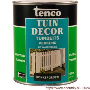 Tenco Tuindecor beits dekkend donkergroen 1 L blik - A40710402 - afbeelding 1
