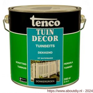 Tenco Tuindecor beits dekkend donkergroen 2,5 L blik - A40710403 - afbeelding 1