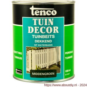 Tenco Tuindecor beits dekkend middengroen 1 L blik - A40710404 - afbeelding 1