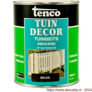 Tenco Tuindecor beits dekkend bruin 1 L blik - A40710406 - afbeelding 1