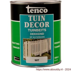 Tenco Tuindecor beits dekkend wit 1 L blik - A40710408 - afbeelding 1