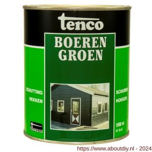 Tenco Boerengroen beits dekkend groen 1 L blik - A40710202 - afbeelding 1