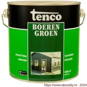 Tenco Boerengroen beits dekkend groen 2,5 L blik - A40710203 - afbeelding 1