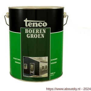 Tenco Boerengroen beits dekkend groen 5 L blik - A40710204 - afbeelding 1