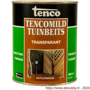 TencoMild tuinbeits transparant natuurbruin 1 L blik - A40710428 - afbeelding 1