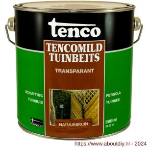 TencoMild tuinbeits transparant natuurbruin 2,5 L blik - A40710429 - afbeelding 1
