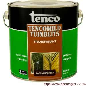 TencoMild tuinbeits transparant kastanjebruin 2,5 L blik - A40710289 - afbeelding 1