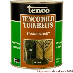 TencoMild tuinbeits transparant groen 1 L blik - A40710286 - afbeelding 1