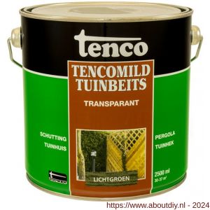 TencoMild tuinbeits transparant lichtgroen 2,5 L blik - A40710291 - afbeelding 1
