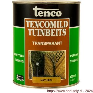 TencoMild tuinbeits transparant naturel 1 L blik - A40710292 - afbeelding 1