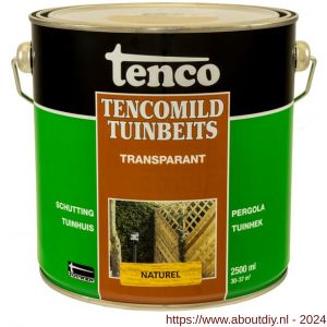 TencoMild tuinbeits transparant naturel 2,5 L blik - A40710293 - afbeelding 1
