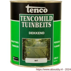 TencoMild houtbeschermingsbeits dekkend wit 1 L blik - A40710267 - afbeelding 1