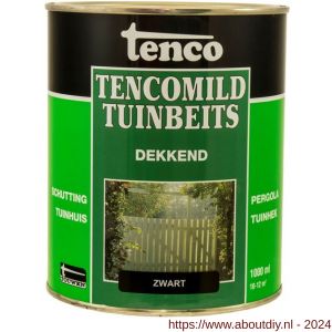 TencoMild houtbeschermingsbeits dekkend zwart 1 L blik - A40710274 - afbeelding 1