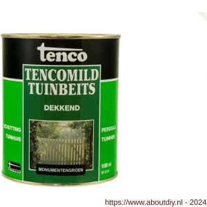 TencoMild houtbeschermingsbeits dekkend monumenten groen 1 L blik - A40710271 - afbeelding 1