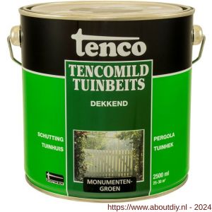 TencoMild houtbeschermingsbeits dekkend monumenten groen 2,5 L blik - A40710279 - afbeelding 1
