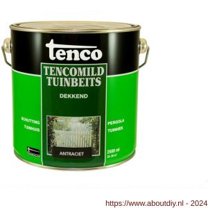 TencoMild houtbeschermingsbeits dekkend antraciet 2,5 L blik - A40710281 - afbeelding 1