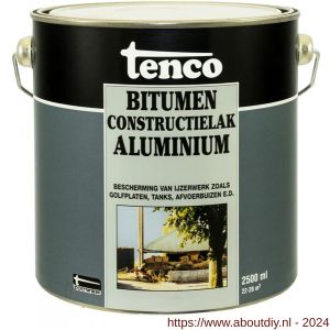 Tenco Bitumen constructielak deklaag coating aluminium 2,5 L blik - A40710060 - afbeelding 1