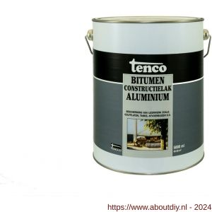 Tenco Bitumen constructielak deklaag coating aluminium 5 L blik - A40710061 - afbeelding 1