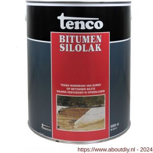 Tenco Silolak deklaag bitumen coating zwart 25 L blik - A40710066 - afbeelding 1