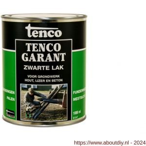 TencoGarant lak teervrij zwart 1 L blik - A40710197 - afbeelding 1