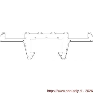 Ellen ondergeleiderail hefschuifdeur bovenrail ABRP 976 300 cm - A51010279 - afbeelding 2