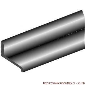 Ellen lekdorpelprofiel aluminium ALD-A125 ongeboord 500 cm - A51010046 - afbeelding 1