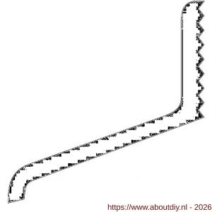 Ellen lekdorpelprofiel aluminium ALD-A125 ongeboord 500 cm - A51010046 - afbeelding 3