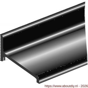 Ellen lekdorpel aluminium ALD-A135 ongeboord 500 cm - A51010047 - afbeelding 1