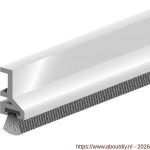 Ellen opbouw tochtprofiel met borstel aluminium ATS-B 230 cm - A51010255 - afbeelding 1