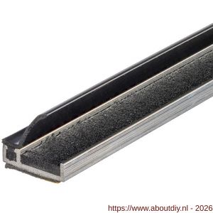 Ellen inbouwprofiel tochtband aluminium voor 6 mm afbouwspeling AIB 3N XL Fire zelfklevend 300 cm - A51010402 - afbeelding 1