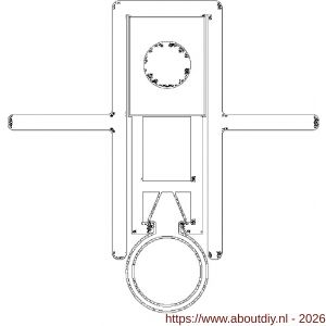 Ellen Matic valdorpel aluminium 2K Euro 63 cm - A51010144 - afbeelding 2