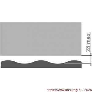 Ellen Matic valdorpel geluidsdempend aluminium Optimal Seal 62,8 cm - A51010316 - afbeelding 4