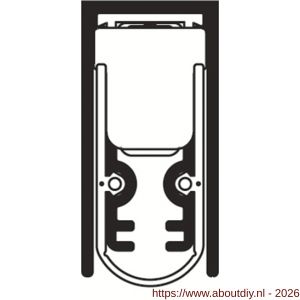 Ellen Matic valdorpel geluidsdempend aluminium Soundproof 62,8 cm - A51010392 - afbeelding 4