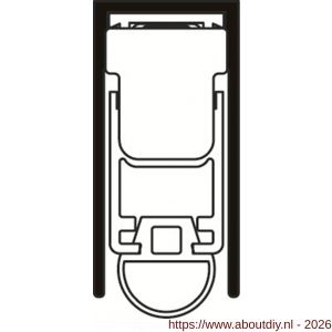 Ellen Matic valdorpel aluminium Uni-Proof 62,8 cm - A51010382 - afbeelding 4