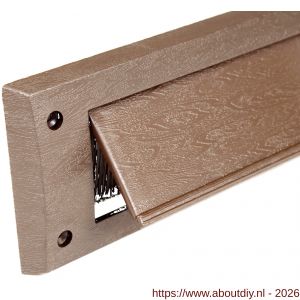 Ellen brievenbusafsluiter tochtklep Letter Plate Basic Lid bruin - A51010421 - afbeelding 1