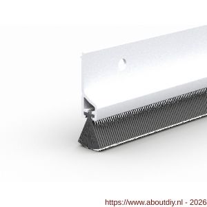 Ellen dorpelprofiel met borstel kunststof Deco wit 100 cm - A51010357 - afbeelding 1
