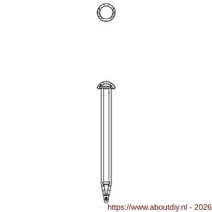 Ellen tochtstripnagel ijzervernikkeld 1 kg - A51010295 - afbeelding 3