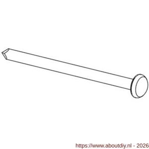 Ellen tochtstripnagel ijzervernikkeld 1 kg - A51010295 - afbeelding 1